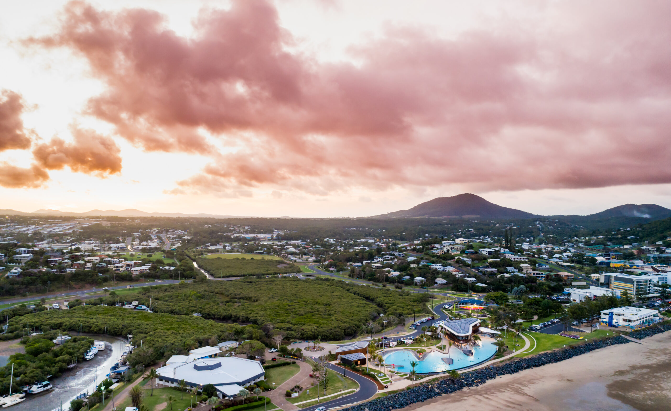 Yeppoon Lagoon Aerial View