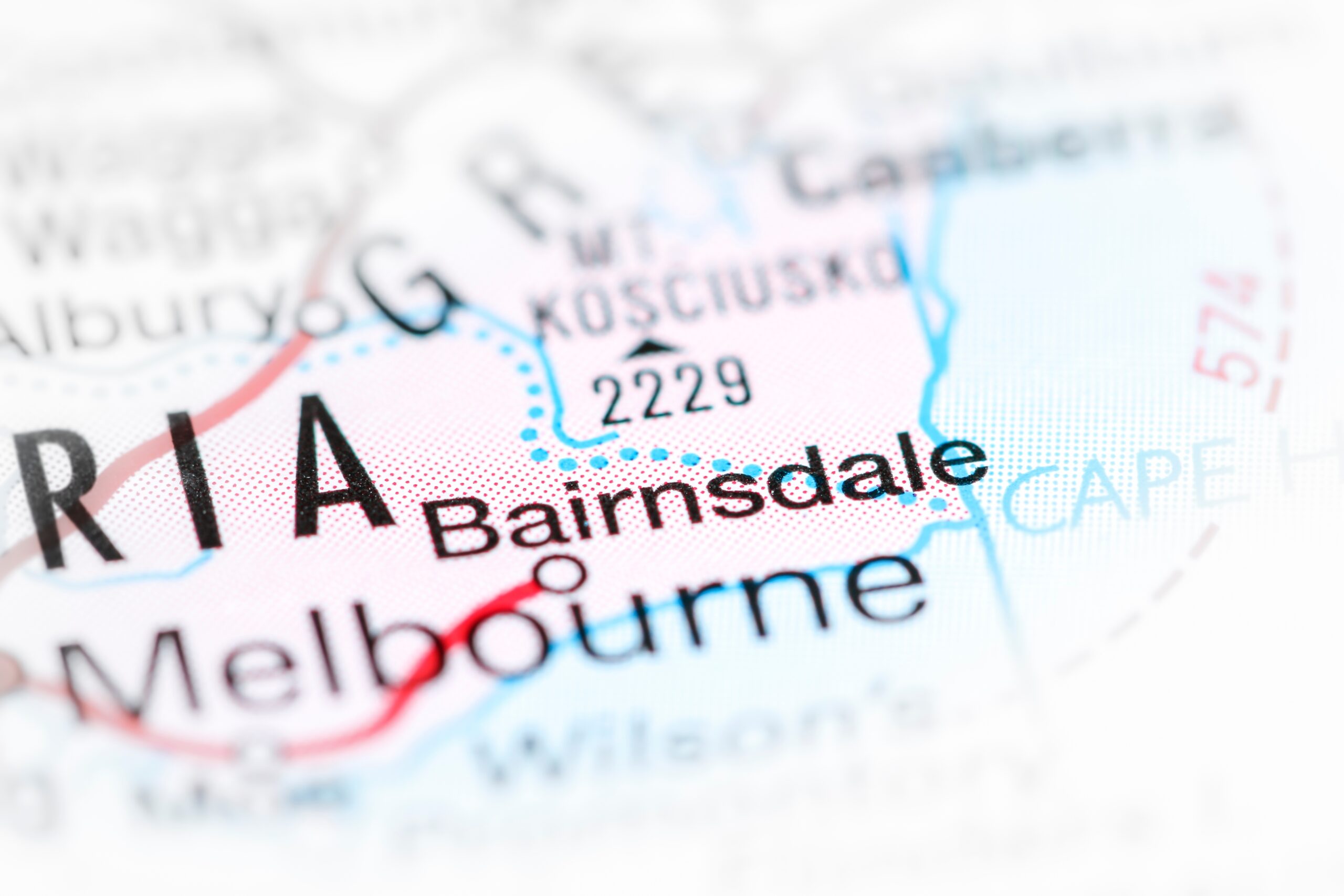 Bairnsdale on the map