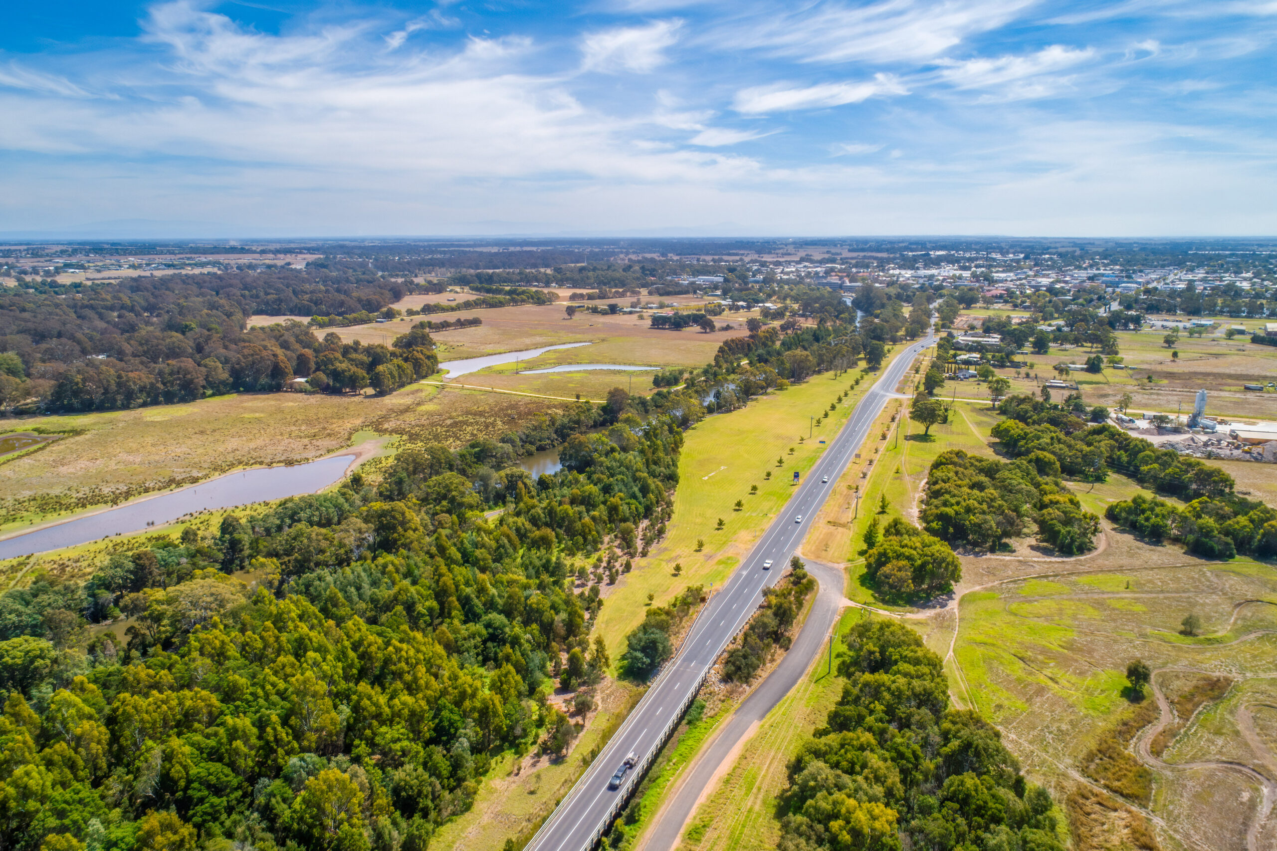 A440 Highway towards Sale town